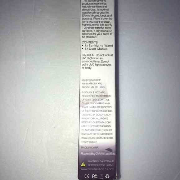 iJoy Sanitizing Wand UVC Portable Light Handheld - Picture 3 of 3